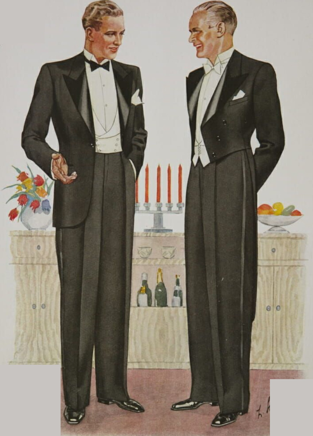 Two gentlemen in conversation